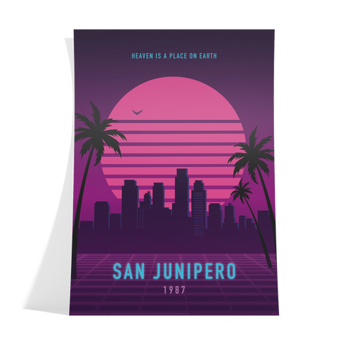 Official Black Mirror - San Junipero - A2 poster